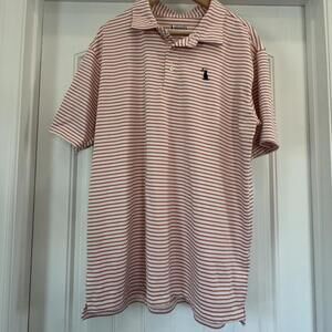 Local Boy Outfitters XL Striped Polo Shirt with Dog Logo